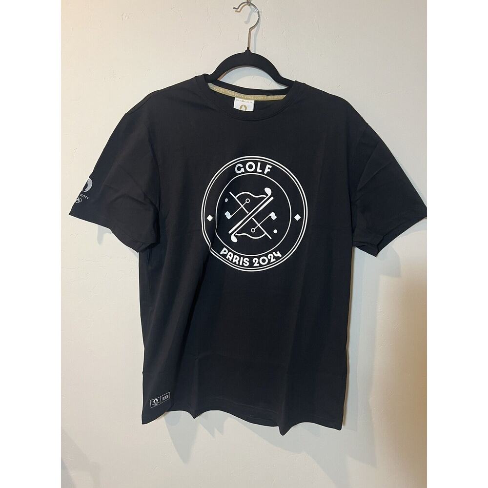 2024 Paris Olympics Golf T-Shirt Le Golf National Exclusive Black Large, NWT